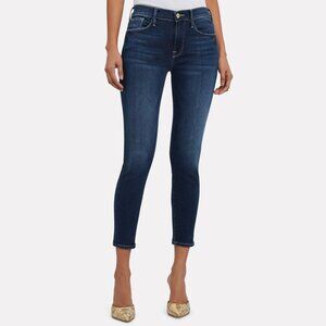 FRAME Le Skinny de Jeanne Crop Denim Jeans STYLE# LSJC214 LAKEWOOD